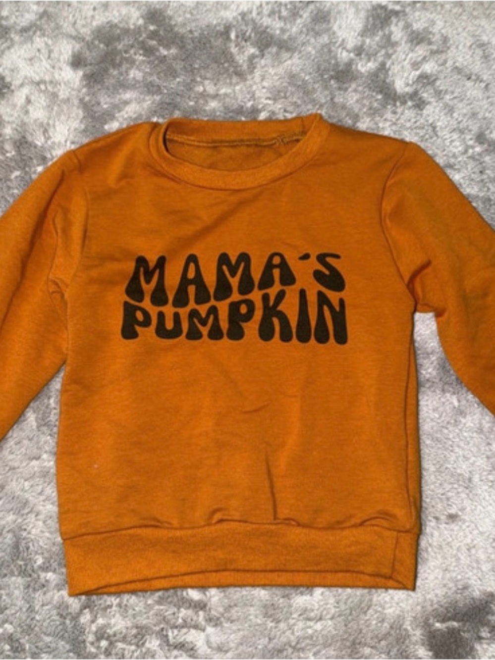 Mama's Pumpkin Orange Kids Sweatshirt